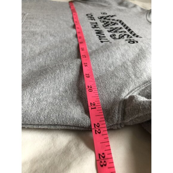 Vans Off The Wall Pullover Hoodie Sweatshirt Womens XL Gray Logo Skateboard - Picture 5 of 6